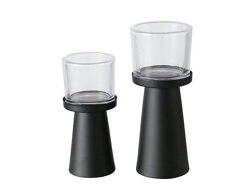 BOLTZE Windlicht Pius Windlicht schwarz 23cm günstig online kaufen