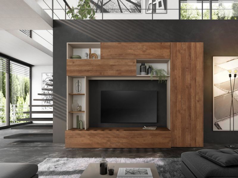 INOSIGN Wohnwand "PRATO, Breite 272 cm, Höhe 210 cm, Kompakt-Wohnwand," Med günstig online kaufen