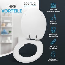 Sanilo WC-Sitz Muschel Weiß, mit Absenkautomatik, günstig online kaufen