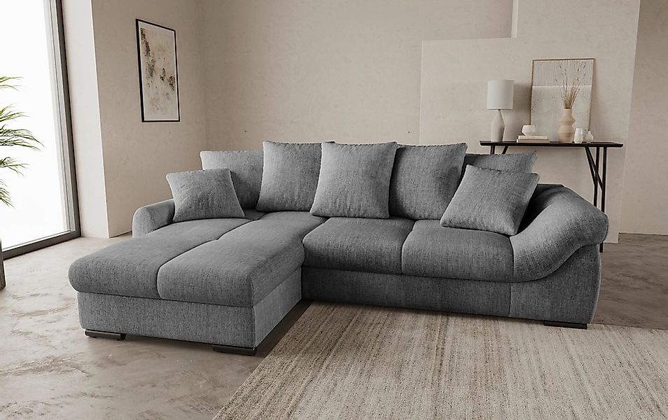 Mr. Couch Ecksofa "Livorno DuraFlex L-Form", inkl. Hochschläfer-Bettauszug, günstig online kaufen