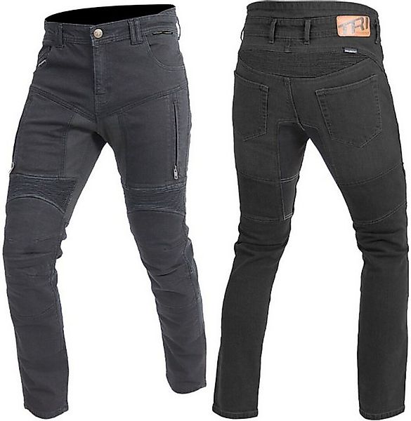 Trilobite Motorradhose Parado Black Monolayer Slim Motorrad Jeans Knieprote günstig online kaufen