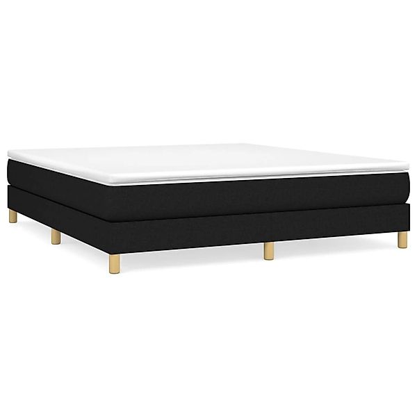 vidaXL Boxspringbett mit Matratze Schwarz 160x200 cm Stoff1397704 günstig online kaufen