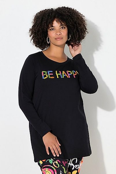 Angel of Style Longsleeve T-Shirt bequeme Passform BE HAPPY günstig online kaufen