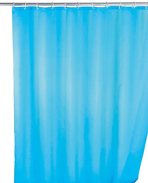 WENKO Duschvorhang "Uni Light Blue" Breite 180 cm Höhe 200 cm, waschbar günstig online kaufen