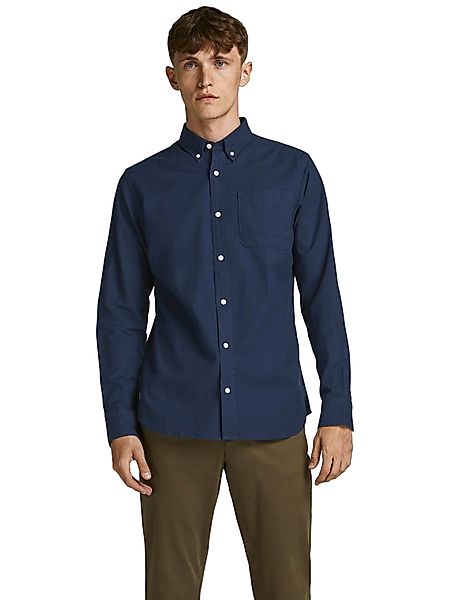 Jack & Jones Herren Freizeit Hemd JPRBROOK OXFORD Slim Fit günstig online kaufen