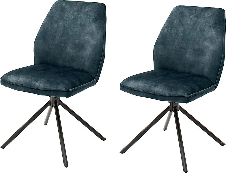 MCA furniture Esszimmerstuhl "Ottawa" (Set) 2 Stk.Vintage Veloursoptik mit günstig online kaufen