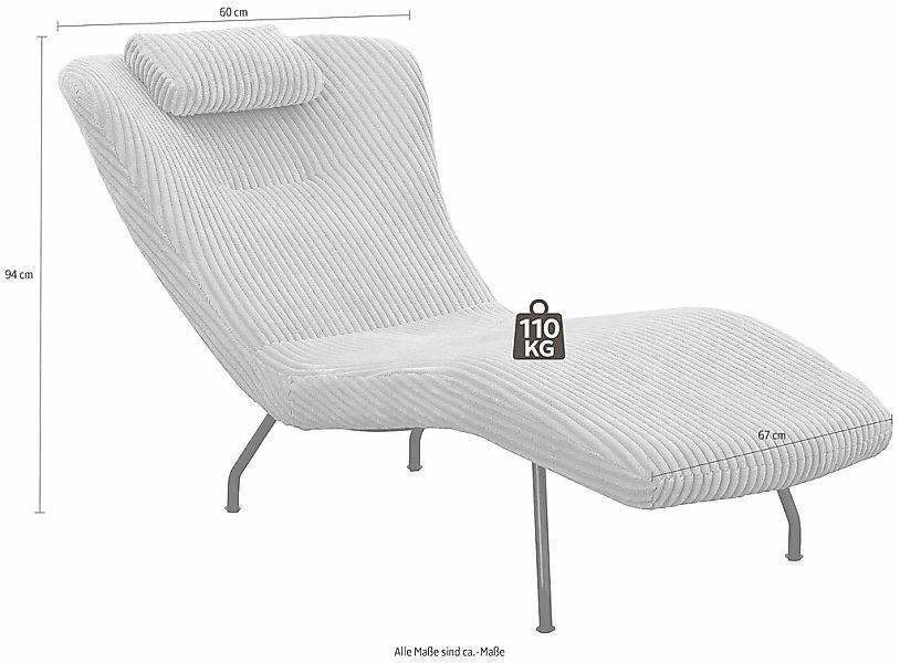 SalesFever Relaxsessel "Komfortabler Relaxsessel zum Entspannen", Moderne R günstig online kaufen