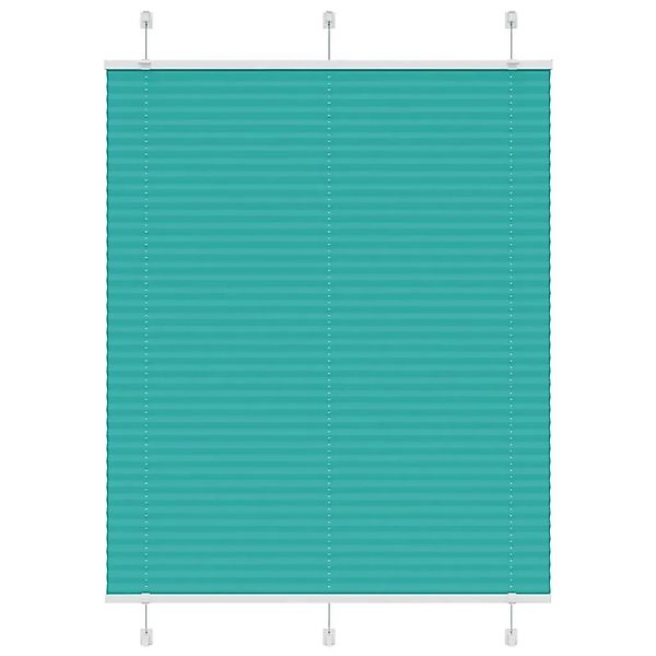 vidaXL Plissee Petrolgrün 105x150 cm Stoffbreite 104,4 cm Polyester 4015399 günstig online kaufen