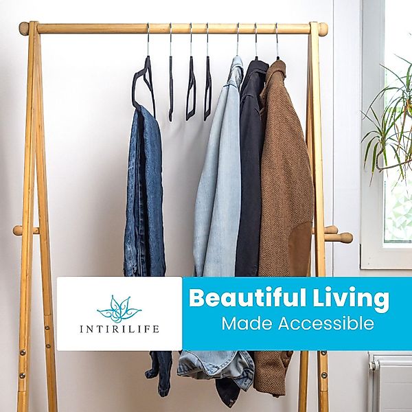 Intirilife Kleiderbügel, (Platzsparende Kleiderbügel 50x SAMT günstig online kaufen