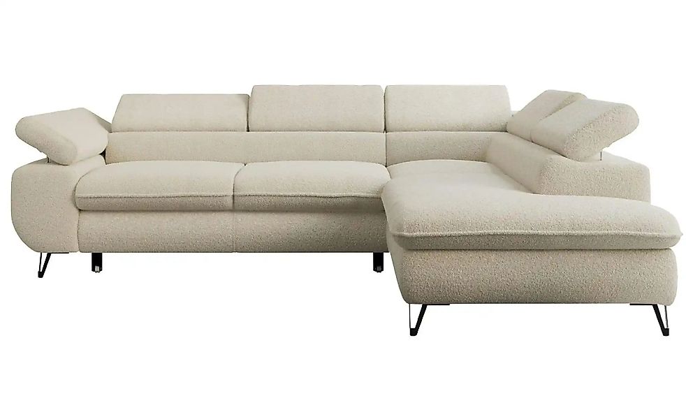 Ecksofa mit Schlaffunktion Peter ¦ beige ¦ Maße (cm): B: 273 H: 76 Polsterm günstig online kaufen