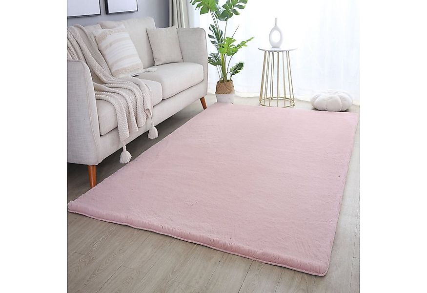 SIMPEX24 Teppich Unicolor - Einfarbig, Läufer, Höhe: 20 mm, Teppich Wohnzim günstig online kaufen