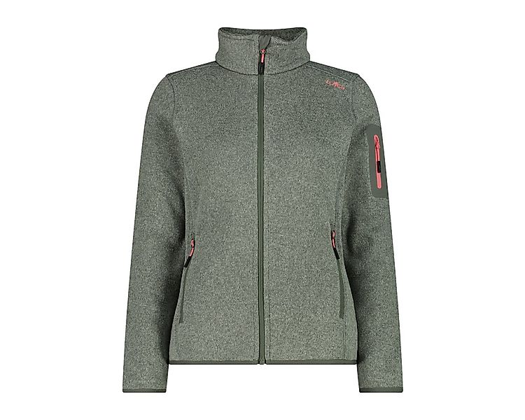 CMP Strickfleecejacke KNITTED MELANGE FLEECE WOMAN JACKET Wärmeisolierend & günstig online kaufen