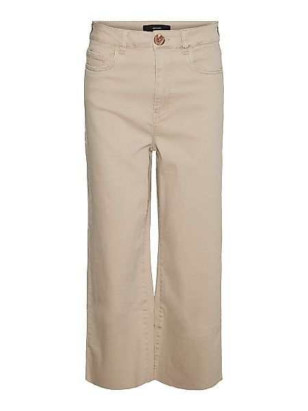 VERO MODA Vmhot Cropped Fit High Waist Jeans Damen Beige; Grey günstig online kaufen