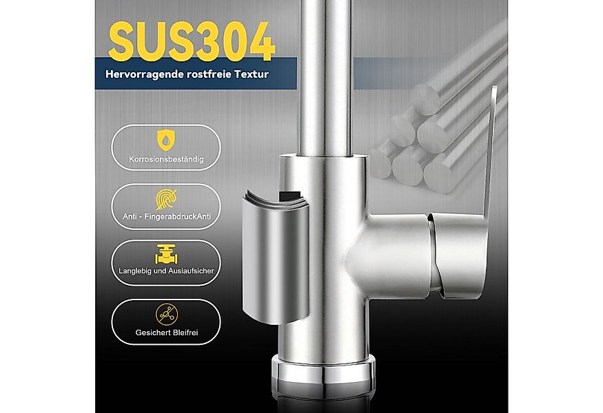 ZMH Küchenarmatur Ausziehbar - Mischbatterie Spültischarmatur 360° Drehbar günstig online kaufen