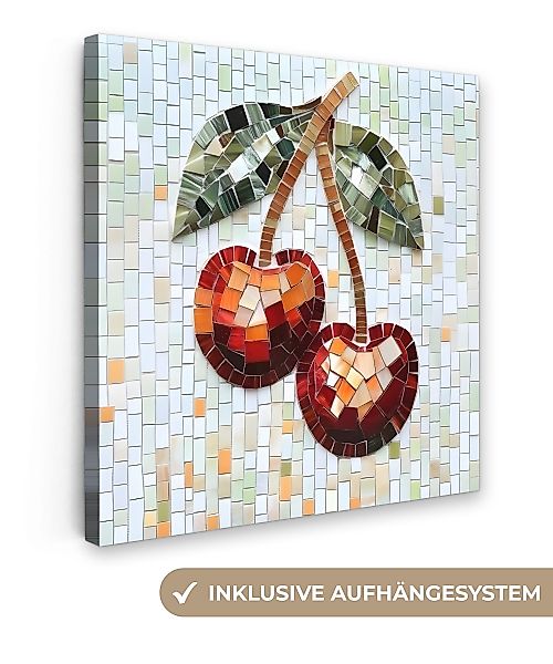 OneMillionCanvasses® Leinwandbild Kirsche - Rot - günstig online kaufen