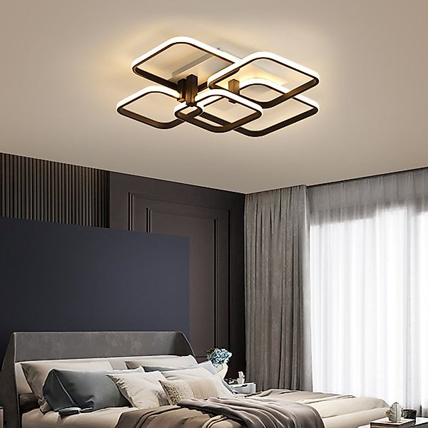 Daskoo Deckenleuchten 3/4/5 Quadrat LED Deckenlampe günstig online kaufen