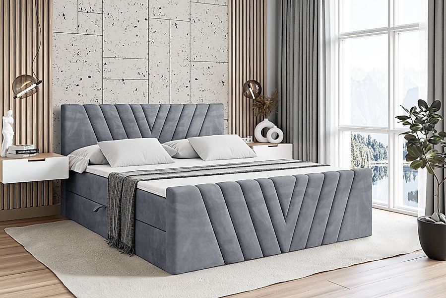 ALTDECOR Boxbett ERNINA-Z (Multipocket-Matratze H4, H3 Matratze Bonellfeder günstig online kaufen