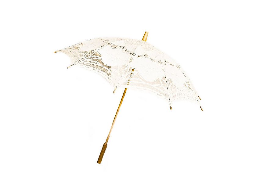 Susino Stockregenschirm Handgemachte Brautschirme mit Spitze für Hochzeitfe günstig online kaufen