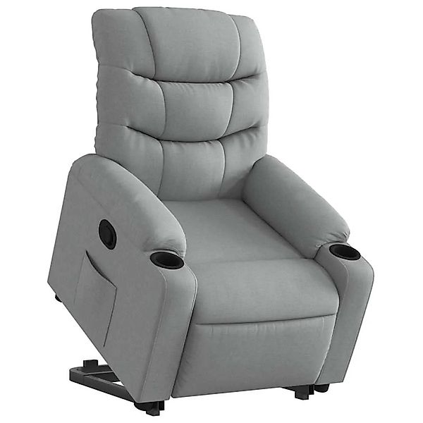 vidaXL Relaxsessel mit Aufstehhilfe Hellgrau Stoff 3206645 günstig online kaufen
