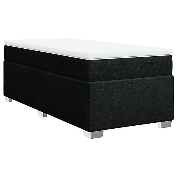 vidaXL Bett Boxspringbett mit Matratze Schwarz günstig online kaufen