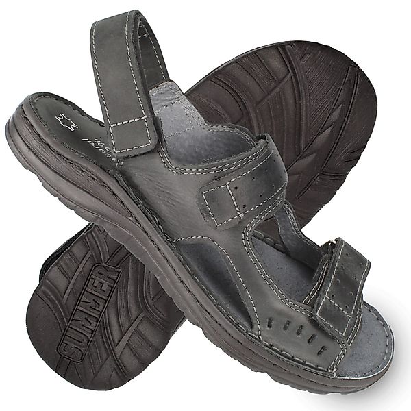 Cloque Alytus Klett-Sandalen aus Leder, Herren günstig online kaufen