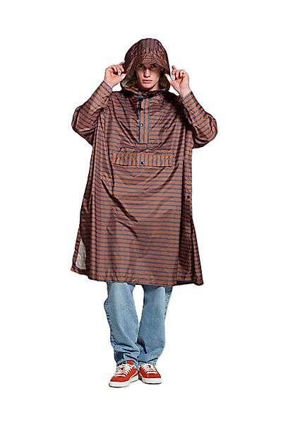 Rainkiss Regenponcho Breton Brown Blue günstig online kaufen