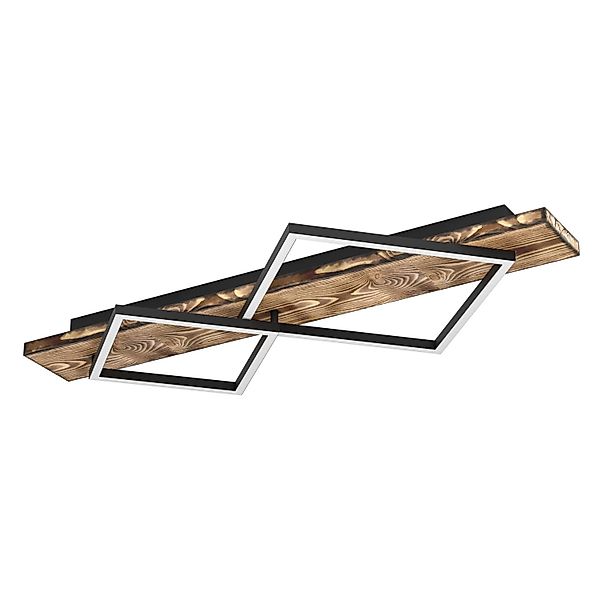 EGLO Deckenleuchte »BOYAL Deckenlampe - Stahl, Holz - LED;LED - 1X13W;1X15W günstig online kaufen