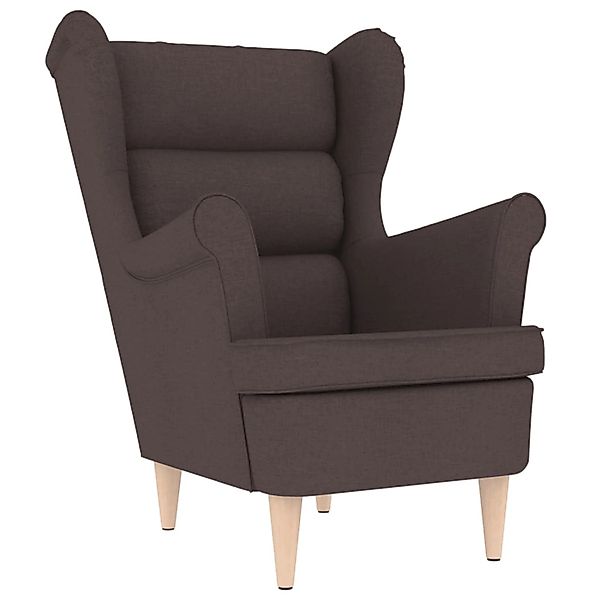 vidaXL Sessel Dunkelbraun 74x84x100 cm Stoff 4016899 günstig online kaufen