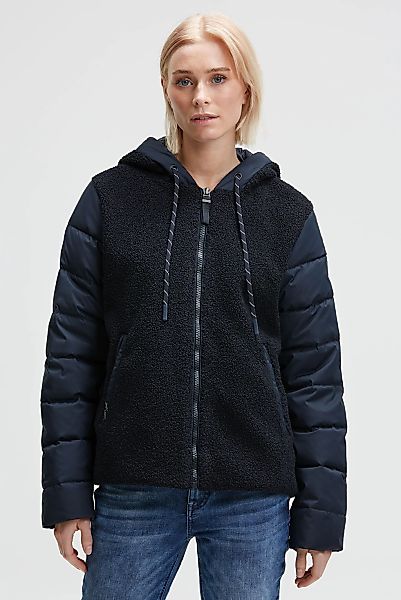 SOCCX Fleecejacke mit Kapuze mit Windbreaker-Bündchen günstig online kaufen