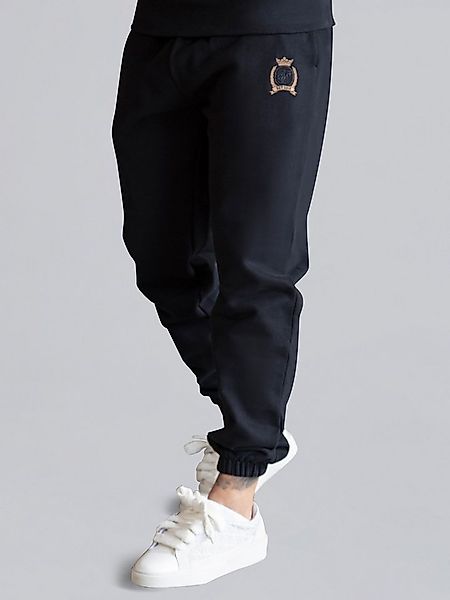 Siksilk Jogger Pants SikSilk Herren Schwarze Relaxed Fit Jogginghose günstig online kaufen