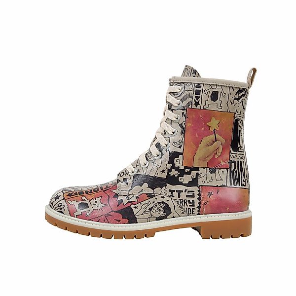 DOGO Schnürboots "Longe Boots Schnürstiefel Star Girl Damen Stiefeletten" H günstig online kaufen