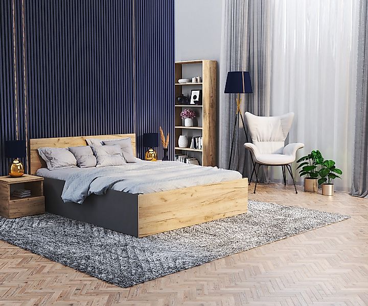 FDM Stauraumbett Bettgestell Bettrahmen Doppelbett 120x200, günstig online kaufen