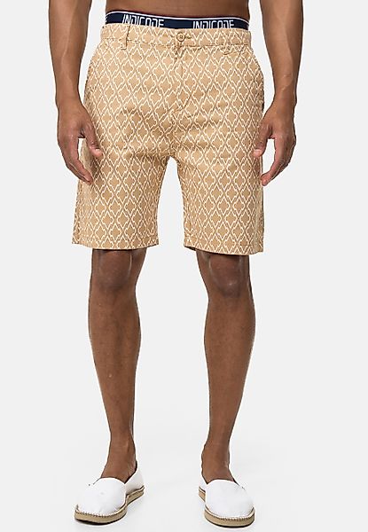 Indicode Chinoshorts Apostolis mit geometrischen Muster günstig online kaufen
