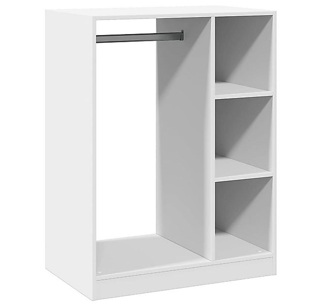 vidaXL Kleiderständer Kleiderschrank Weiß 77x48x102 cm Holzwerkstoff, (1 St günstig online kaufen