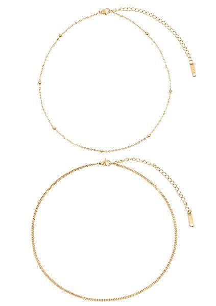 Hey Happiness Edelstahlketten-Set Layer Choker 18K günstig online kaufen