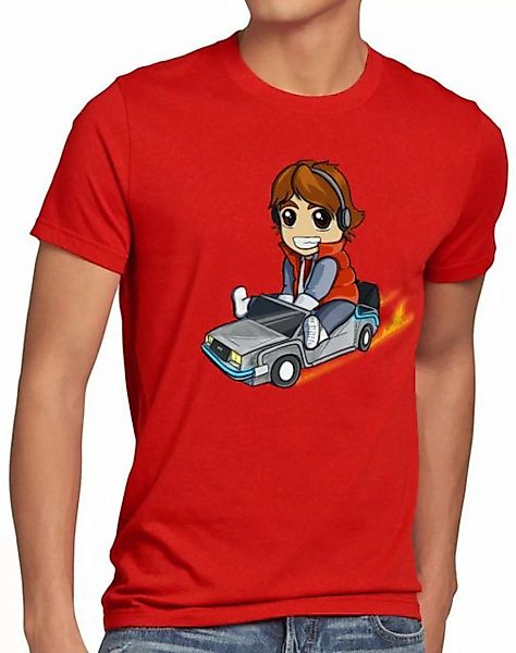 style3 Print-Shirt Herren T-Shirt Marty McFly chibi zeitreise günstig online kaufen