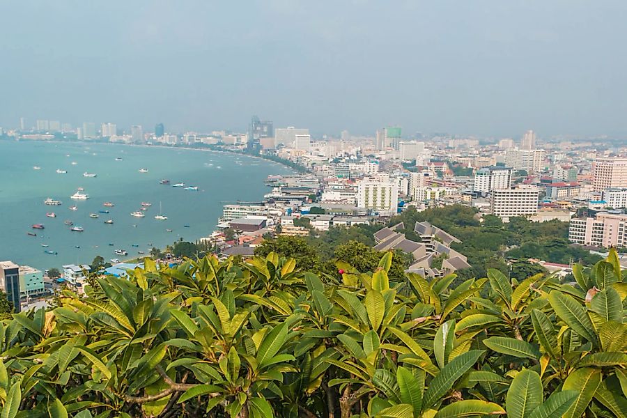 queence Acrylglasbild "Stadt am Meer" Elemente der Architektur  Gebäude  Pf günstig online kaufen