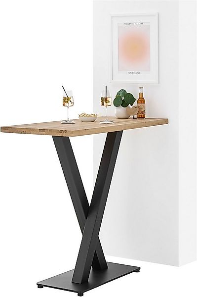 Stolkom Sp.z.o.o. Bartisch Duke Eiche Massivholz geölt, Hochtisch BxHxT 120 günstig online kaufen