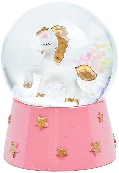 SIKORA Schneekugel SK44 Kleine Glas Schneekugel für Kinder Einhorn Weiss Go günstig online kaufen
