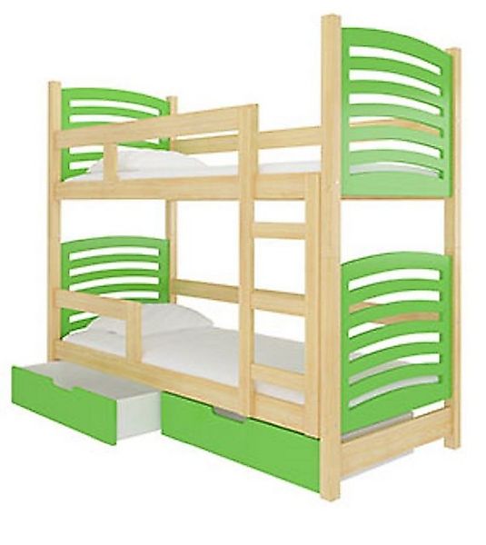 Hochbett OSUNA (Etagenbett mit 2 Schlafgelegenheiten) Farbe wählbar günstig online kaufen