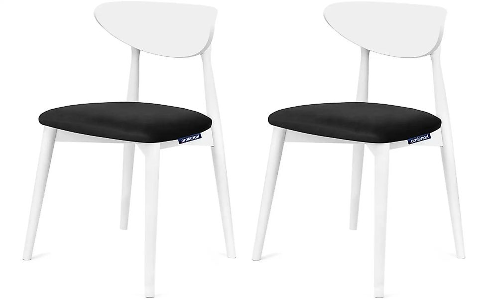 KONSIMO Esszimmerstuhl 2er-Set   ¦ schwarz ¦ Maße (cm): B: 47 H: 79 Stühle günstig online kaufen