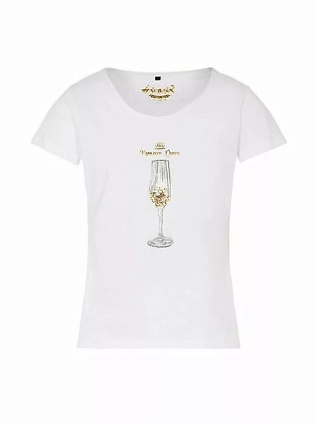 Hangowear Trachtenshirt T-Shirt PROSECCO QUEEN weiß günstig online kaufen