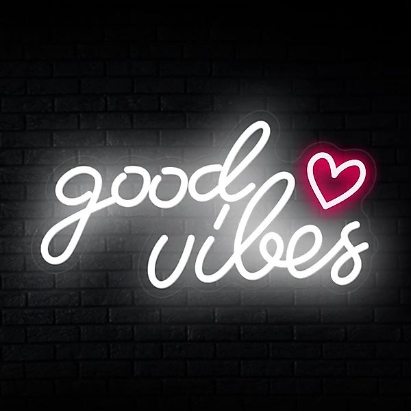 JIBENNEON LED Dekolicht Good Vibes Neonschild, günstig online kaufen