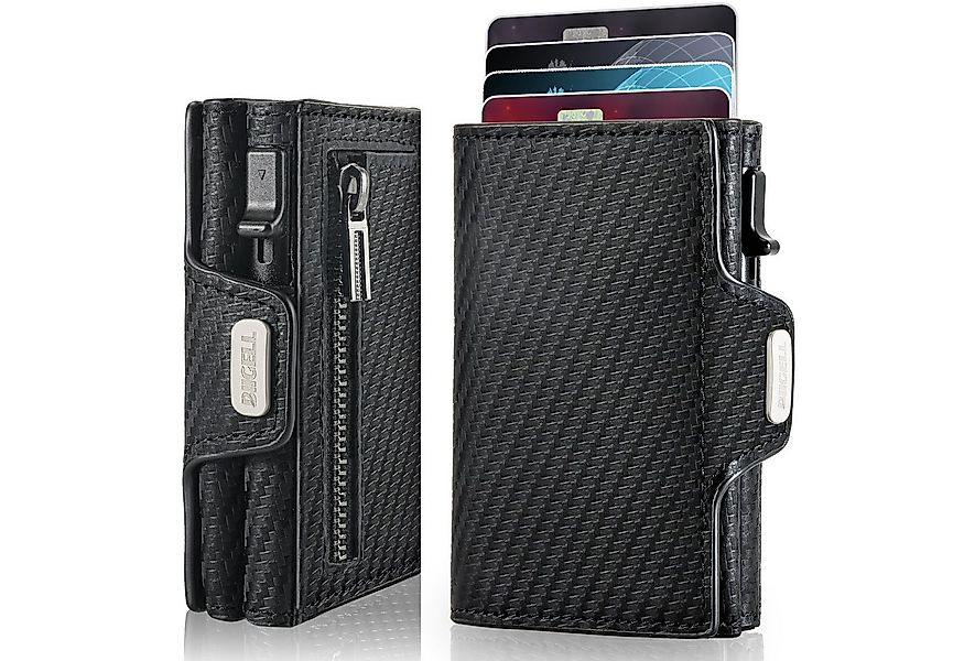 Forrlite Geldbörse Slim Wallet, Portemonnaie Herren klein, Carbon Geldbörse günstig online kaufen