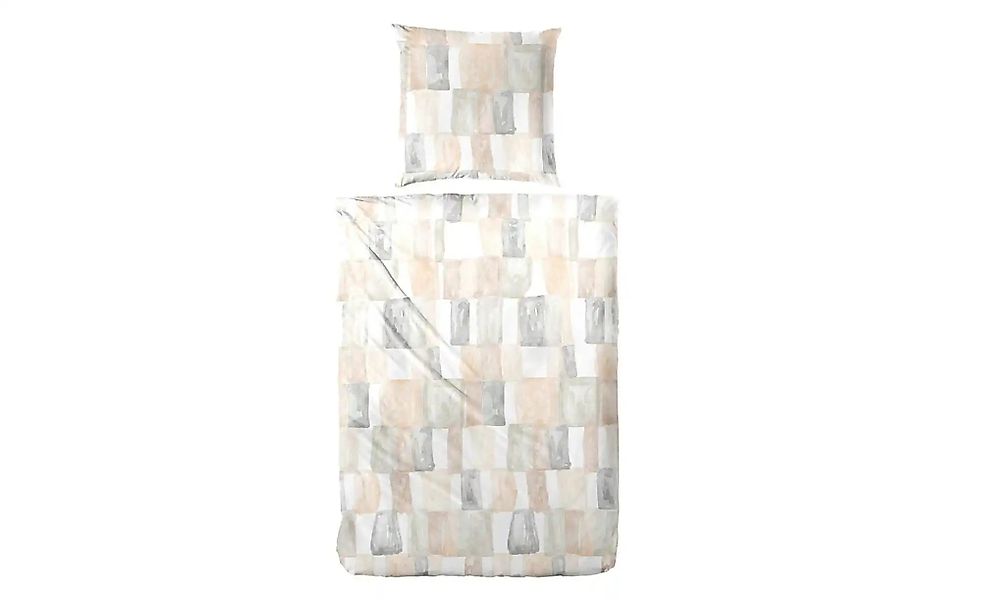 Primera Bettwäsche Perkal-Bettwäsche Watercolor Check, Perkal, günstig online kaufen
