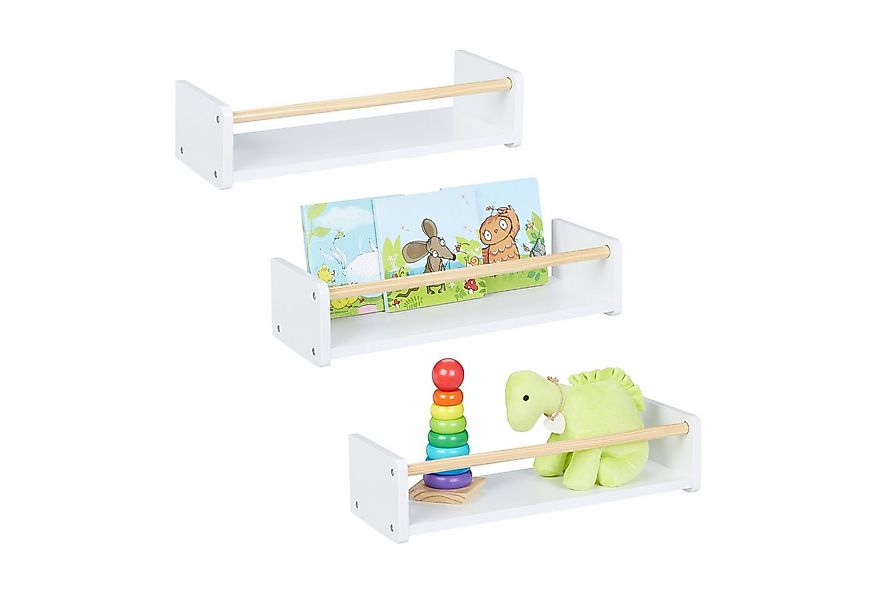 relaxdays Kinderregal Wand im 3er Set, 3-tlg. günstig online kaufen