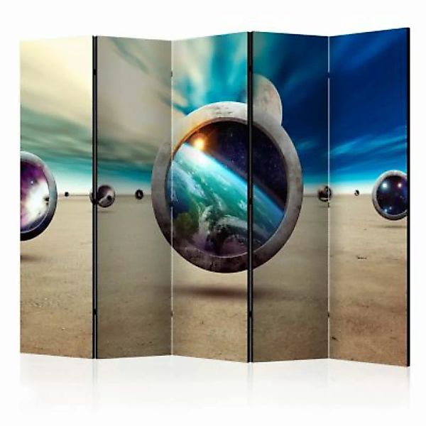 artgeist Paravent Planet Walk II [Room Dividers] braun/schwarz Gr. 225 x 17 günstig online kaufen