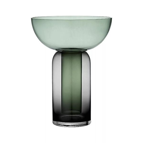 AYTM - Torus Vase H 19,5cm - schwarz, waldgrün/H 19,5cm x Ø 15cm günstig online kaufen
