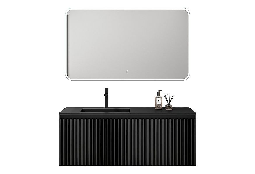 doporro Badmöbel-Set Mineraguss Waschbeckenunterschrank Badezimmermöbel Sof günstig online kaufen