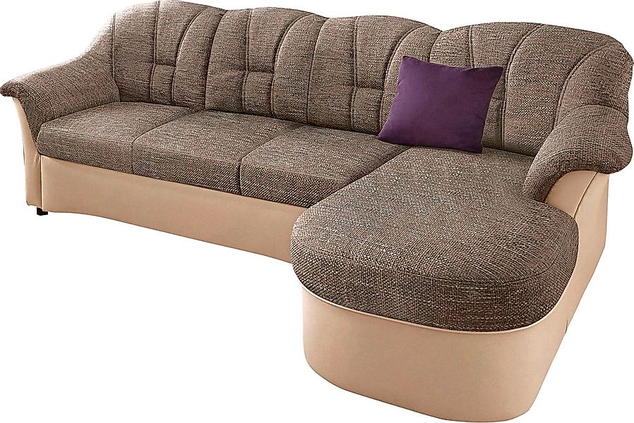 DOMO collection Ecksofa »Flores Schlafsofa, B/T/H: 233/142/86 cm, L-Form«, günstig online kaufen